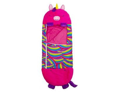 Happy Nappers Spacáčik Zaspávačik Rúžový jednorožec Monique 135 cm - Poškozený obal
