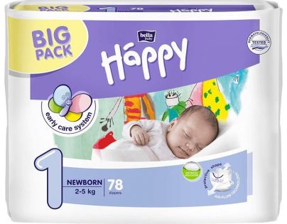 Happy plienky New Born 78ks