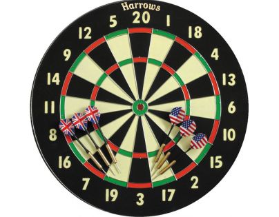 Harrows Papierový terč Glen Duzza Durrant Family Dart Game