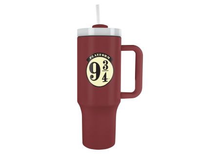 Harry Potter cestovný hrnček so slamkou - nástupištia 9 a trištvrte