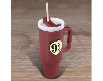 Harry Potter cestovný hrnček so slamkou - nástupištia 9 a trištvrte