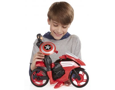 Hasbro Avengers Akční figurka s novým vozem 30cm - Captain America