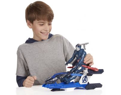 Hasbro Avengers Akční figurka s novým vozem 30cm - Iron Patriot