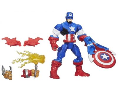 Hasbro Avengers Super Hero Mashers Figurka s příslušenstvím - Captain America