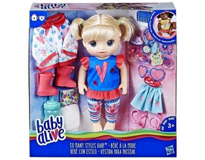 Hasbro Baby Alive Panenka s náhradním oblečením