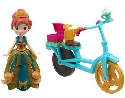 Hasbro Disney Frozen Little Kingdom Mini panenka s doplňky Anna & Bicycle