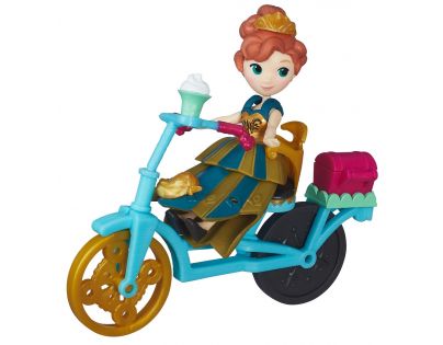 Hasbro Disney Frozen Little Kingdom Mini panenka s doplňky Anna & Bicycle