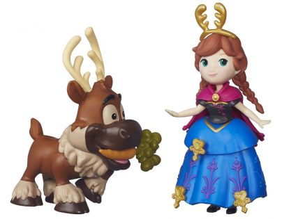 Hasbro Disney Frozen Little Kingdom Mini panenka s kamarádem - Anna & Sven