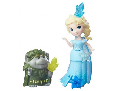 Hasbro Disney Frozen Little Kingdom Mini panenka s kamarádem Elsa & Grand Pabbie