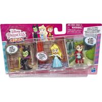 Hasbro Disney Princess Mini princezná trojbalení Aurora, princ Filip a Zloba 2