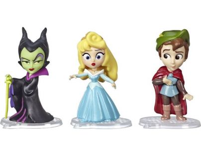 Hasbro Disney Princess Mini princezná trojbalení Aurora, princ Filip a Zloba
