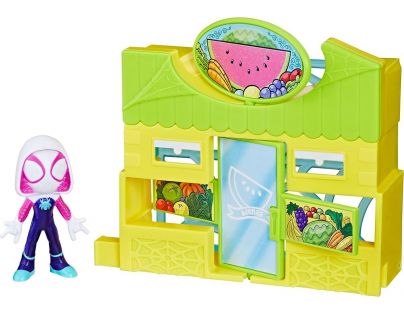 Hasbro Spider-Man Spidey and his amazing friends Cityblocks Supermarket