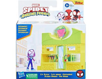 Hasbro Spider-Man Spidey and his amazing friends Cityblocks Supermarket