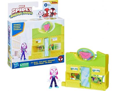 Hasbro Spider-Man Spidey and his amazing friends Cityblocks Supermarket