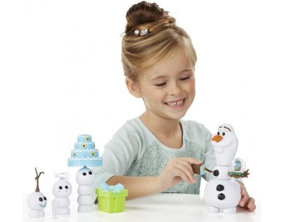 Hasbro Frozen Ľadové kráľovstvo Olaf s párty doplnkami