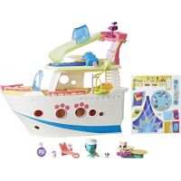 Hasbro Littlest Pet Shop Hrací set výletná loď s 3 zvieratkami Hasbro Littlest Pet Shop Hrací set výletná loď s 3 zvieratkami