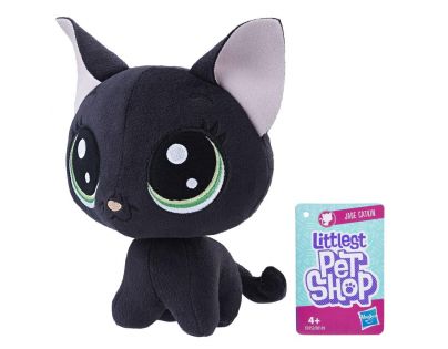 Hasbro Littlest Pet Shop Plyšák s pohyblivou hlavou Jade Catkin