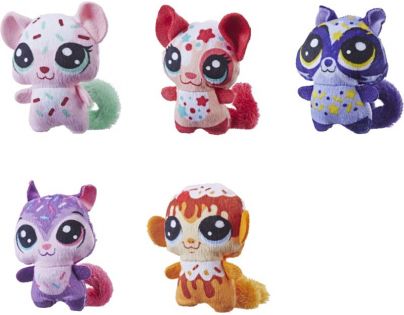 Hasbro Littlest Pet Shop Plyšové zvieratko ukryté v pitíčka ružový