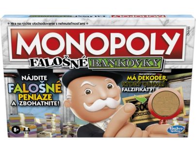 Hasbro Monopoly falošné bankovky SK verzia