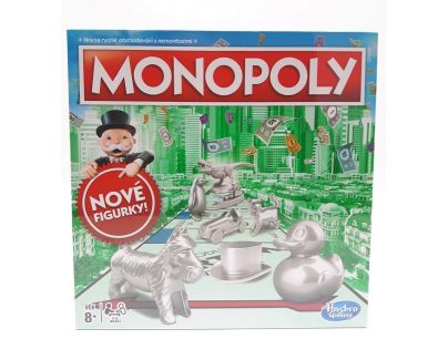 Hasbro Monopoly hra strieborné figúrky CZ