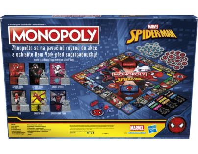 Hasbro Monopoly Spiderman CZ Verzia