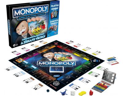 Hasbro Monopoly Super Elektronické Bankovníctvo SK verzia