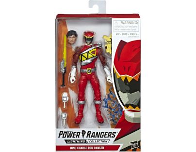 Hasbro Power Rangers 15 cm figúrka s výmennou hlavou Dino Charge Red Ranger