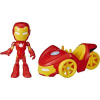 Hasbro Spiderman vozidlo a figurka Iron Man