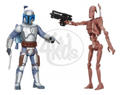 Hasbro Star Wars akční figurky 2ks - Battle Droid a Jango Fett