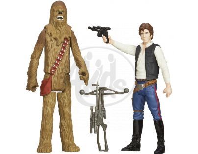 Hasbro Star Wars akční figurky 2ks - Han Sola a Chewbacca