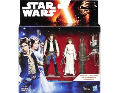 Hasbro Star Wars Epizoda 7 Dvojbalení figurek - Han Solo a Princess Leia