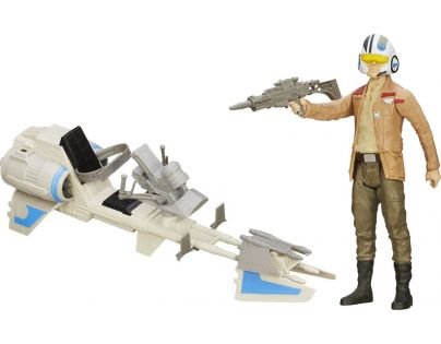 Hasbro Star Wars Epizóda 7 a vozidlo Speeder Bike a Poe Dameron