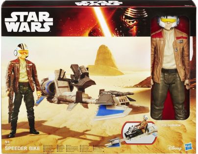 Hasbro Star Wars Epizóda 7 a vozidlo Speeder Bike a Poe Dameron