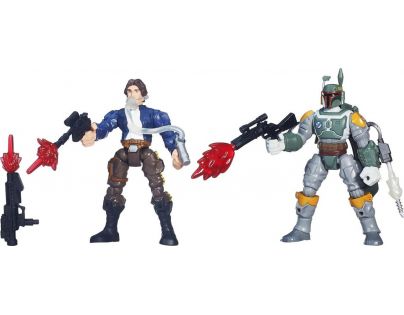HASBRO Star Wars hrdinovia figúrky Han Solo a Boba Fett