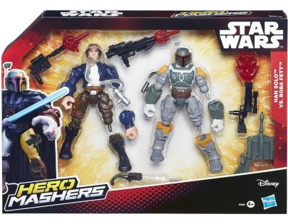 HASBRO Star Wars hrdinovia figúrky Han Solo a Boba Fett