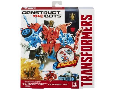 Transformers 4 Construct Bots Transformer se zvířetem - Autobot Drift a Roughneck Dino