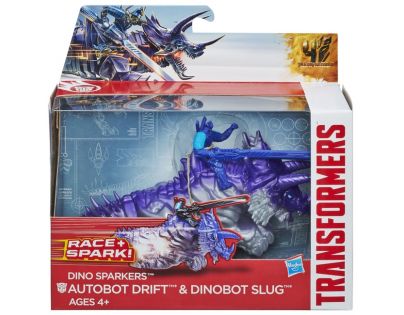 Hasbro Transformers 4 Transformeri na zvieratách - Autobot Drift a Dinobot Slug