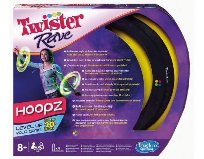 Hasbro A2039 - Twister rave taneční světelné a barevné obruče