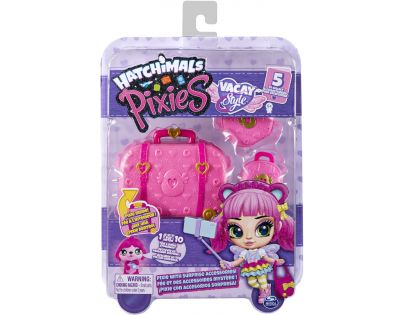 Spin Master Hatchimals pixies bábiky v kufri ružová