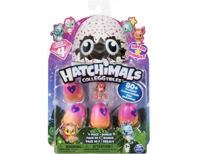 Hatchimals Zářící zvířátka čtyřbalení s bonusem S4