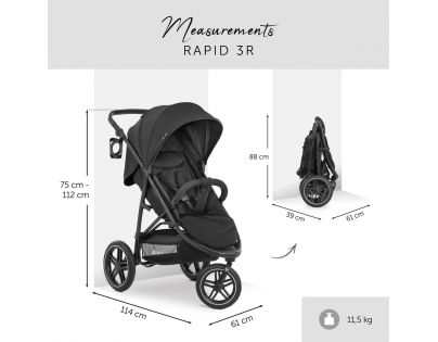Hauck Športiak Rapid 3R black