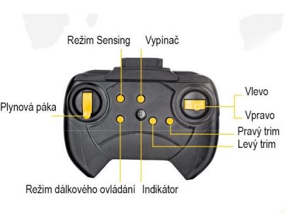 Made Helikoptéra predátor 2 kanály na diaľkové ovládanie