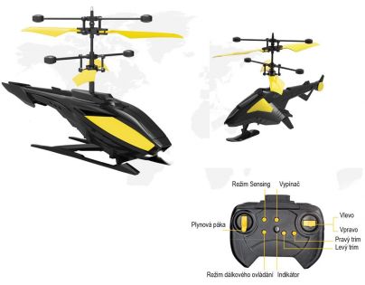 Made Helikoptéra predátor 2 kanály na diaľkové ovládanie