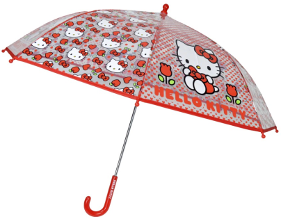 Hello Kitty automatický dáždnik 48 cm červený