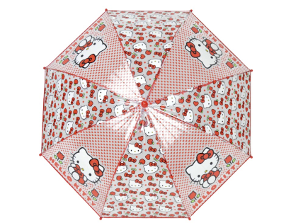 Hello Kitty automatický dáždnik 48 cm červený