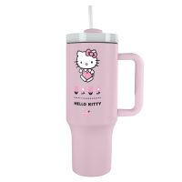 Pyramid International Hello Kitty Cestovný hrnček so slamkou