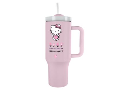 Pyramid International Hello Kitty Cestovný hrnček so slamkou