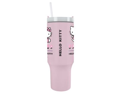 Pyramid International Hello Kitty Cestovný hrnček so slamkou