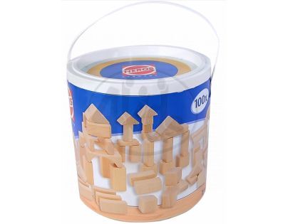 Heros drevené kostky prírodné 100ks