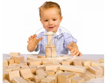 Heros drevené kostky prírodné 100ks